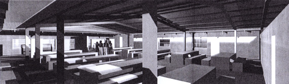 Canteen interior.
